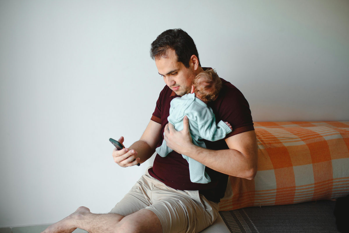 papá y bebé varón