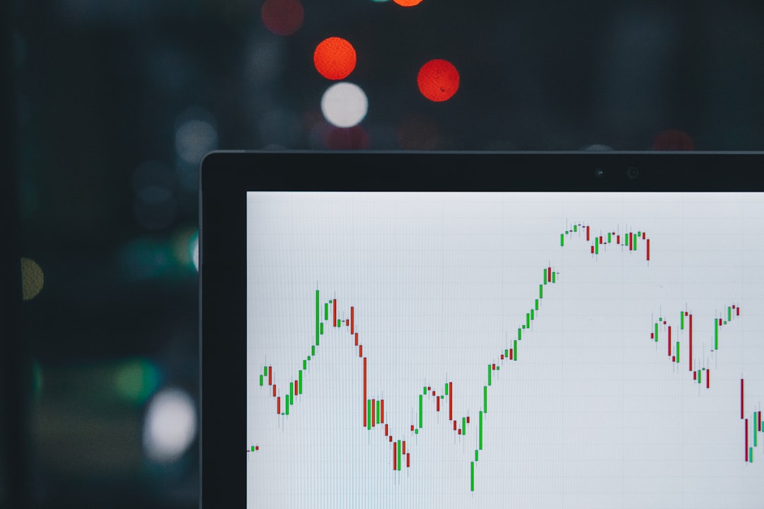 Un gráfico financiero mostrado en una computadora.