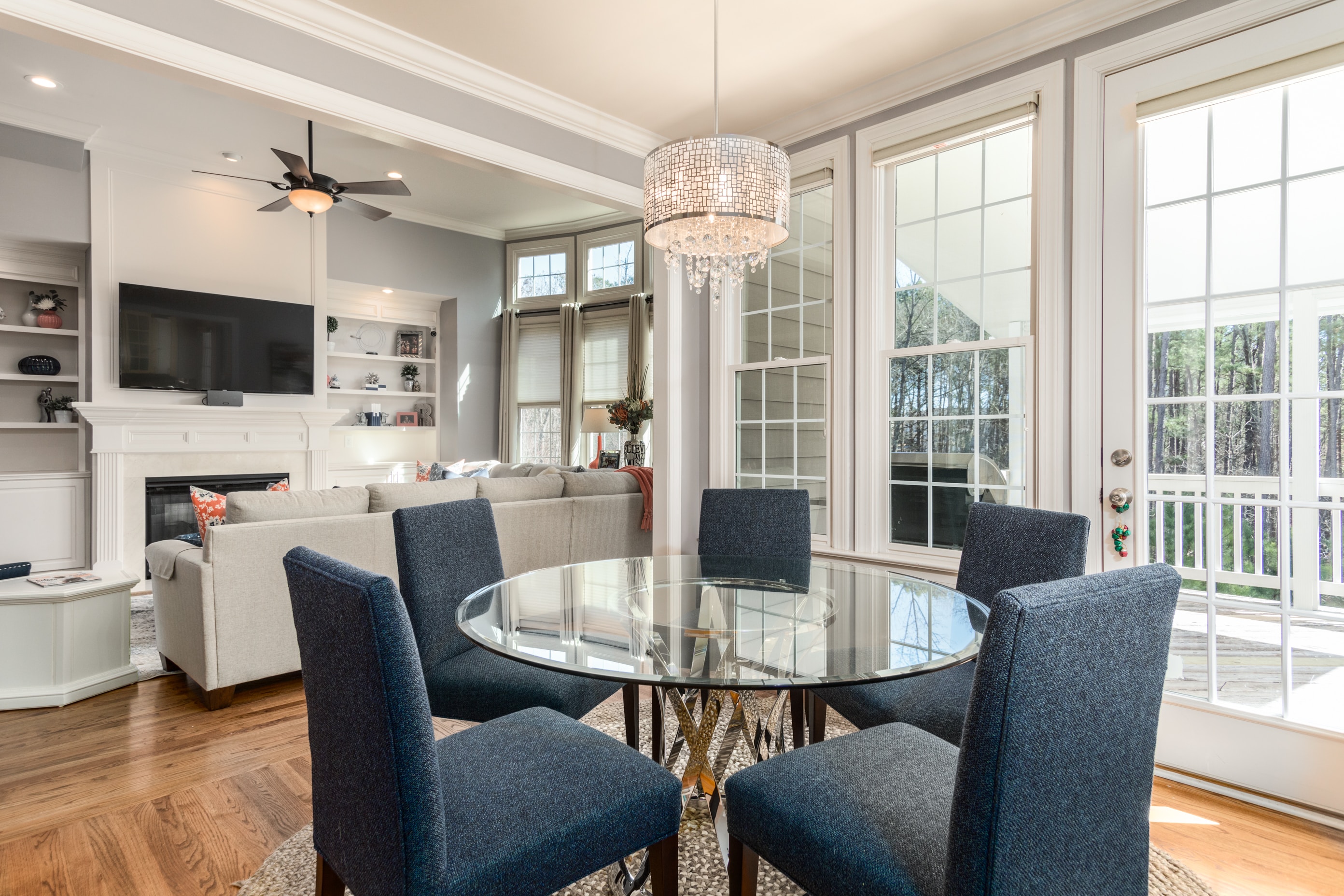 inside of modern dining room